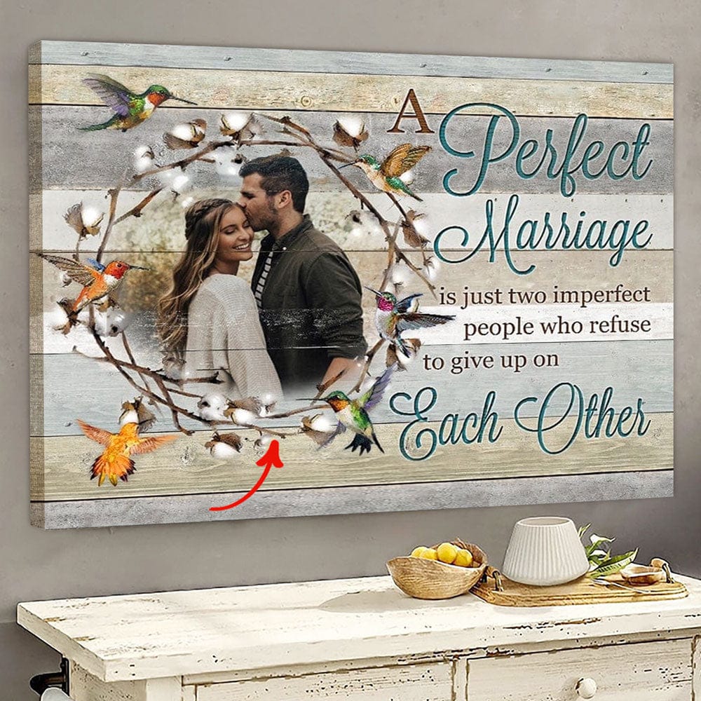 A Perfect Marriage Personalized Couple Valentine Poster, Canvas