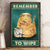 Remember To Wipe Hamster Poster, Canvas