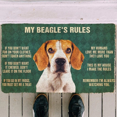 My Beagle's Rules Doormat