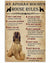 An Afghan Hound's House Rules Dog Poster, Canvas