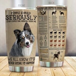 Australian Shepherd Knowledge Tumbler