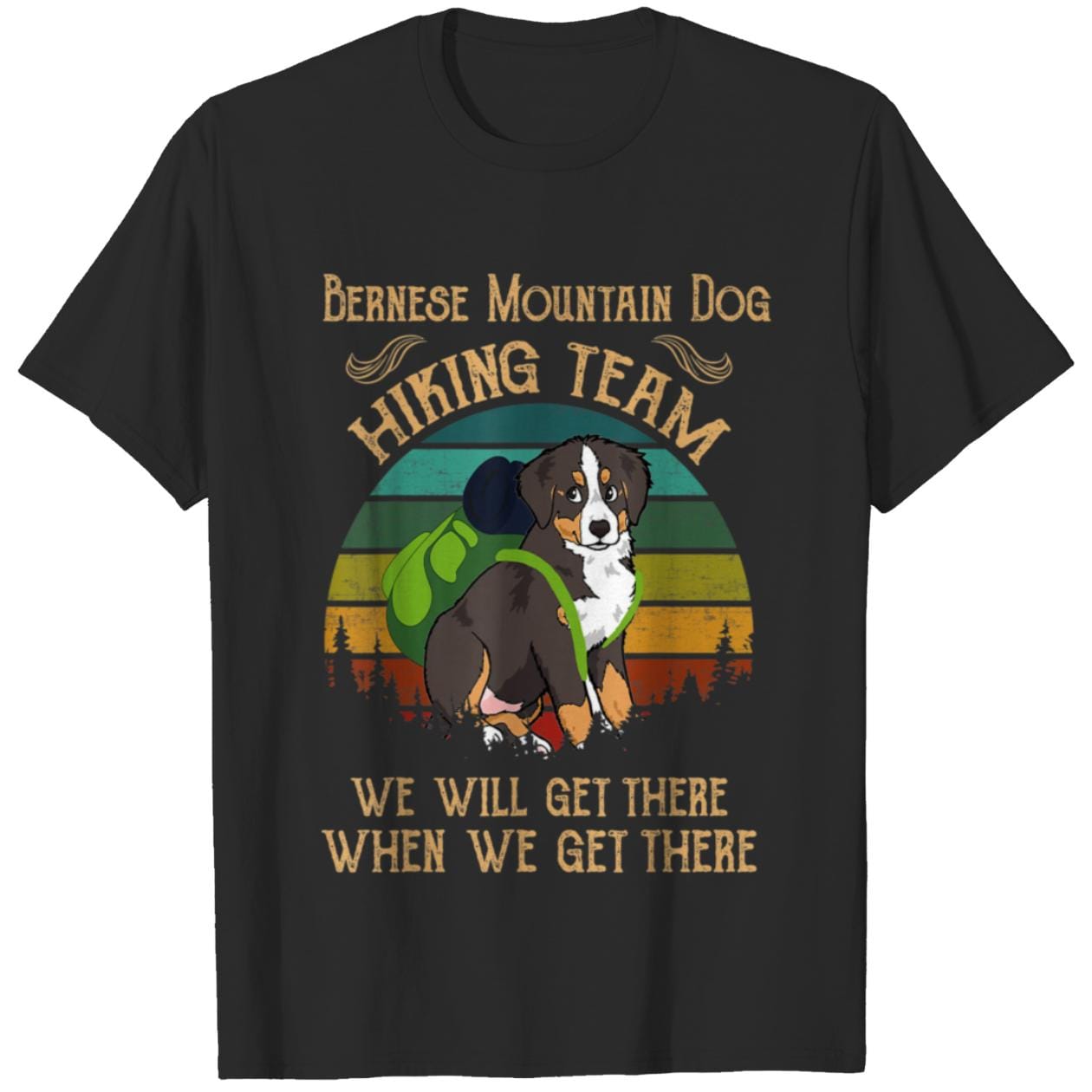 Bernese Mountain Dog Hiking Team Shirt