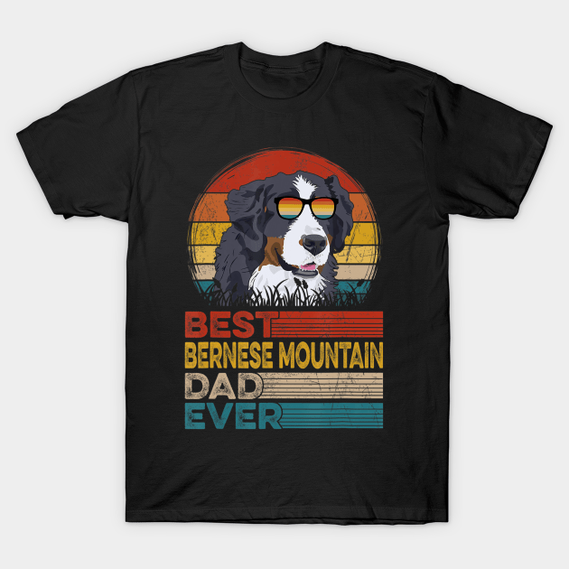 Dog Vintage Best Bernese Mountain Dad Ever Shirt