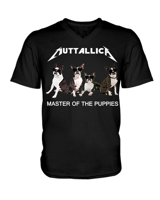 Boston Terrier Muttallica Master Of The Puppies Shirt