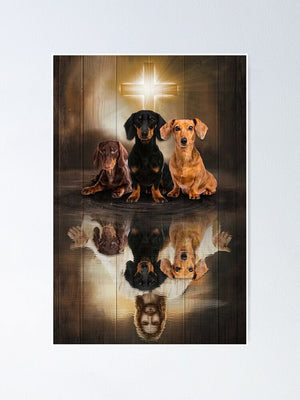 Jesus Is My Savior Dachshunds Are My Therapy For Dachshund Lover Poster, Canvas