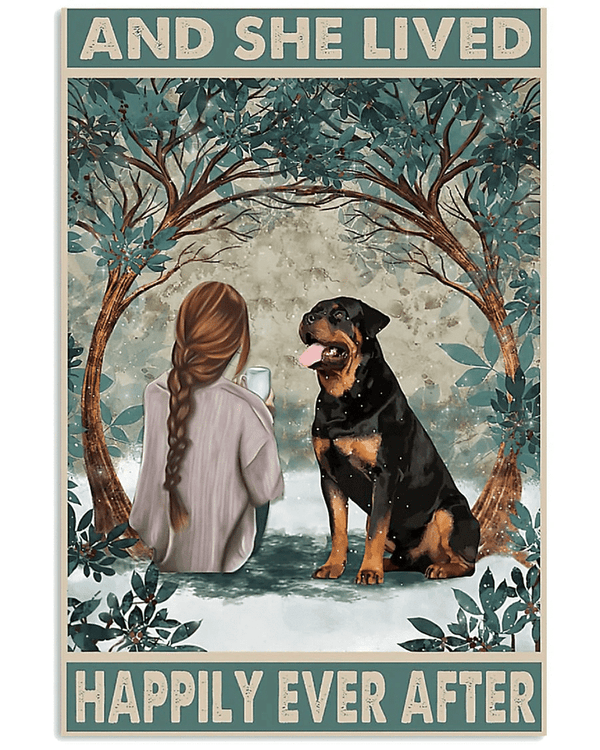 Rottweiler Poster, Rottweiler Canvas, Rottweiler Vitage Poster