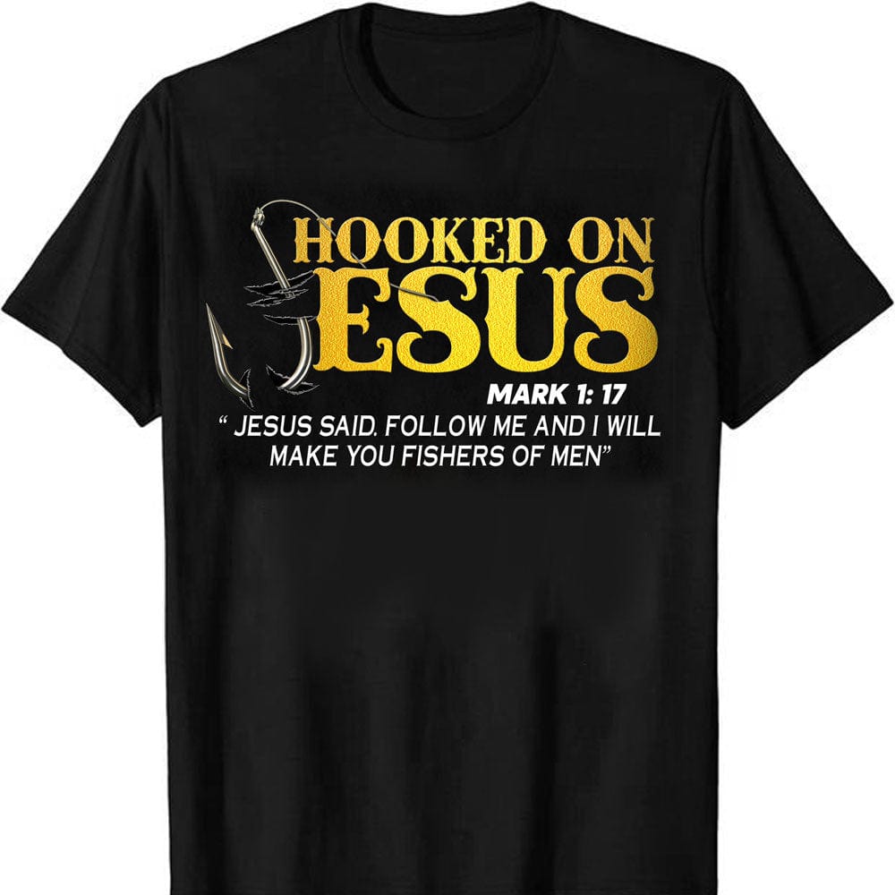 Hooked On Jesus Fishing Shirts