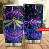 Personalized I Am A Dragonfly Tumbler