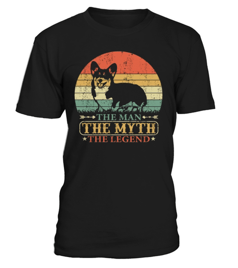 Cárdigan Welsh Corgi Camisa El hombre El mito La leyenda