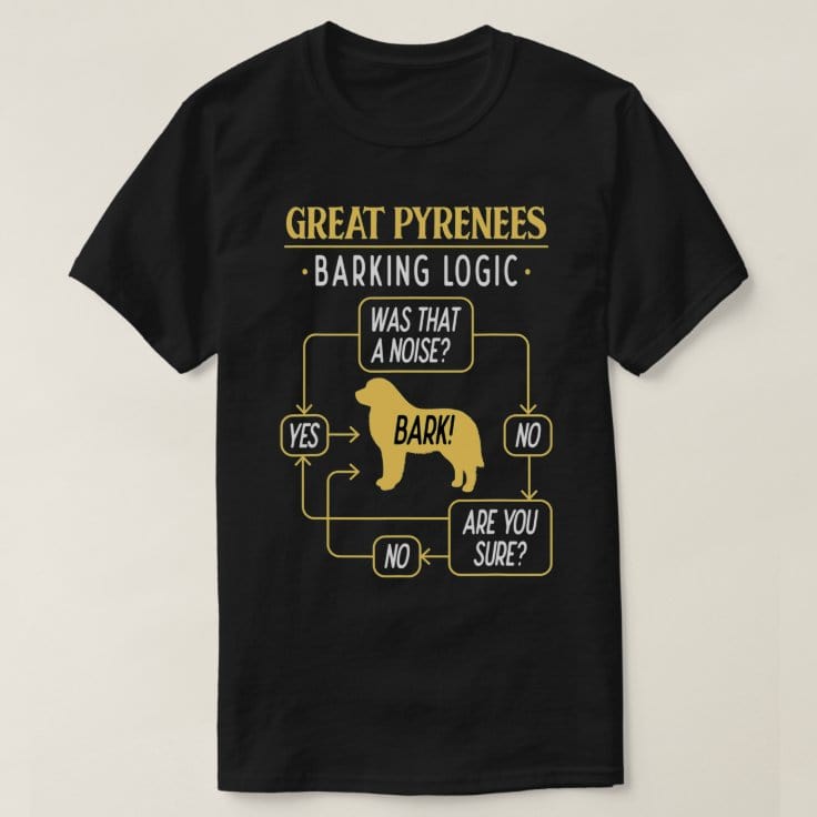 Great Pyrenees Barking Logic Shirt
