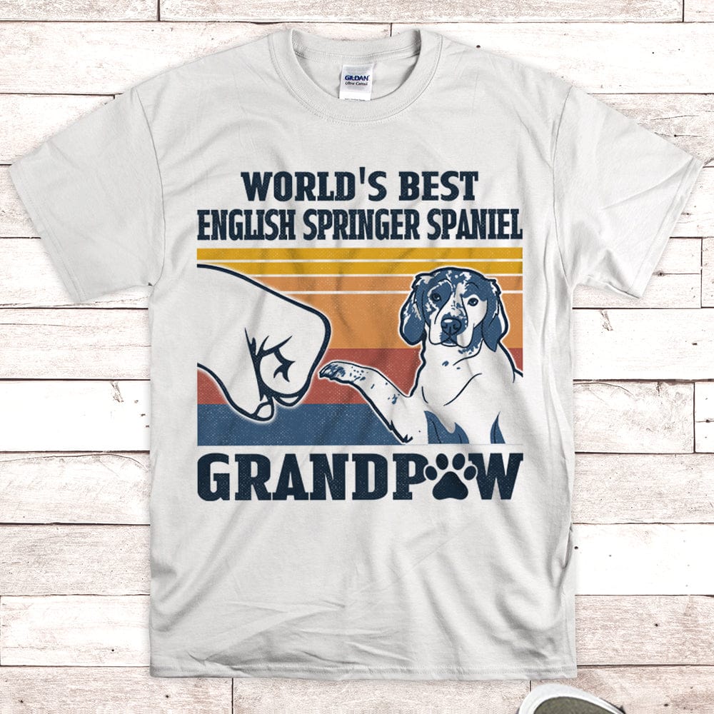 World's Best English Springer Spaniel Grandpaw Shirt