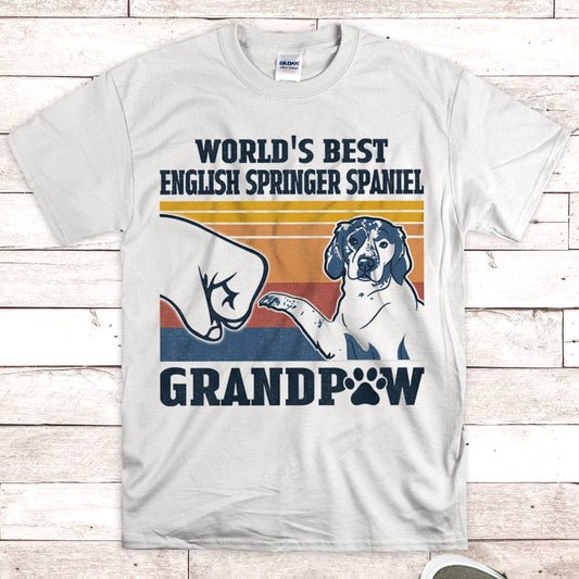 World's Best English Springer Spaniel Grandpaw Shirt