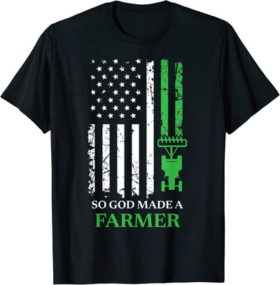 So God Made A Farmer American Flag Shirt