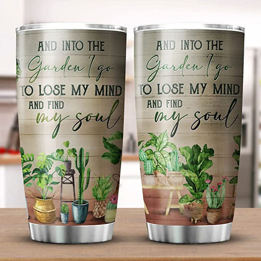 Y voy al jardín para perder la cabeza y encontrar mi alma Vaso de jardinería