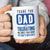 Thank You Dad Happy father's Day Mugs, Cup