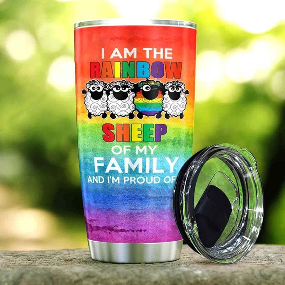 Soy oveja arcoiris Vaso de oveja