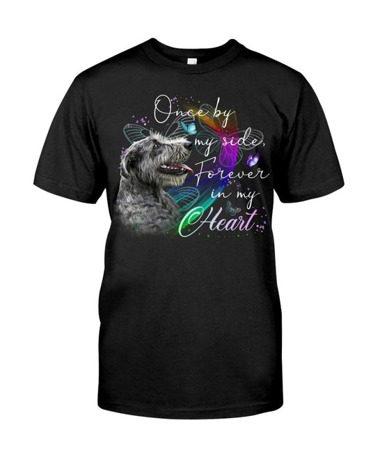 Una vez a mi lado, por siempre en mi corazón Camiseta de lobo irlandés