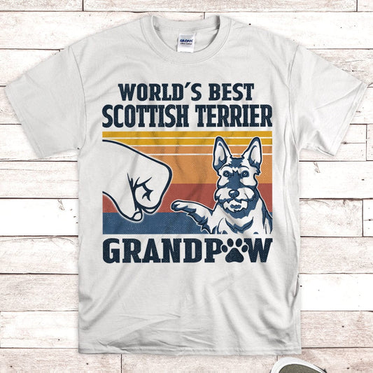 La mejor camiseta del abuelo del Scottish Terrier del mundo