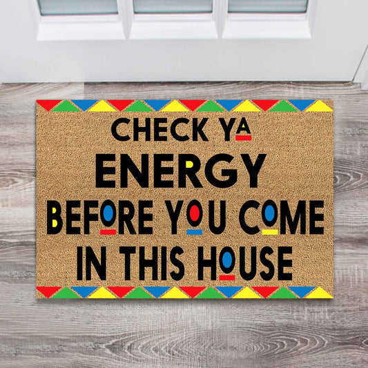 Check Ya Energy - Felpudo afroamericano