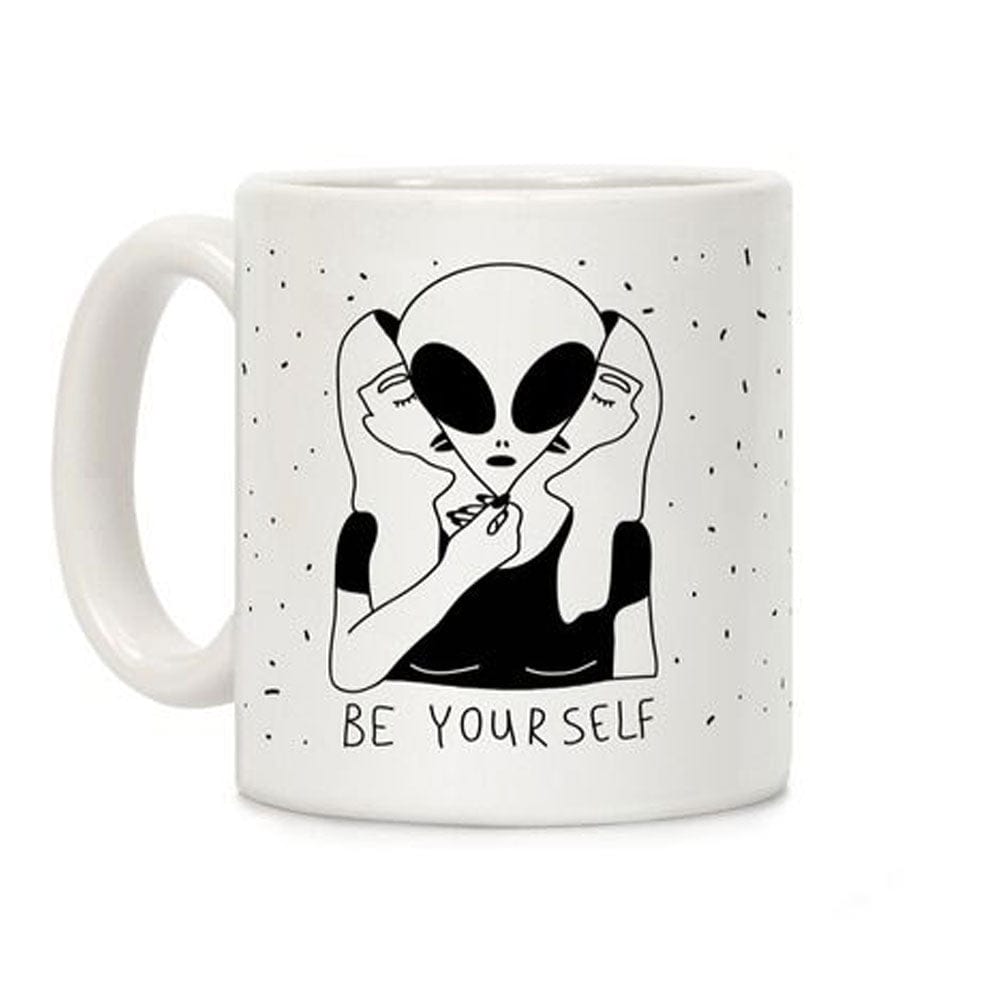 Be Yourself Alien Mugs, Cup