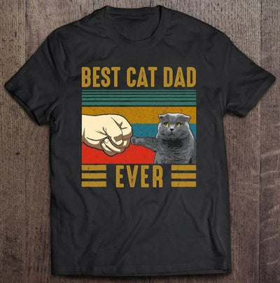 Best Cat Dad Ever Scottish Fold Cat Shirt