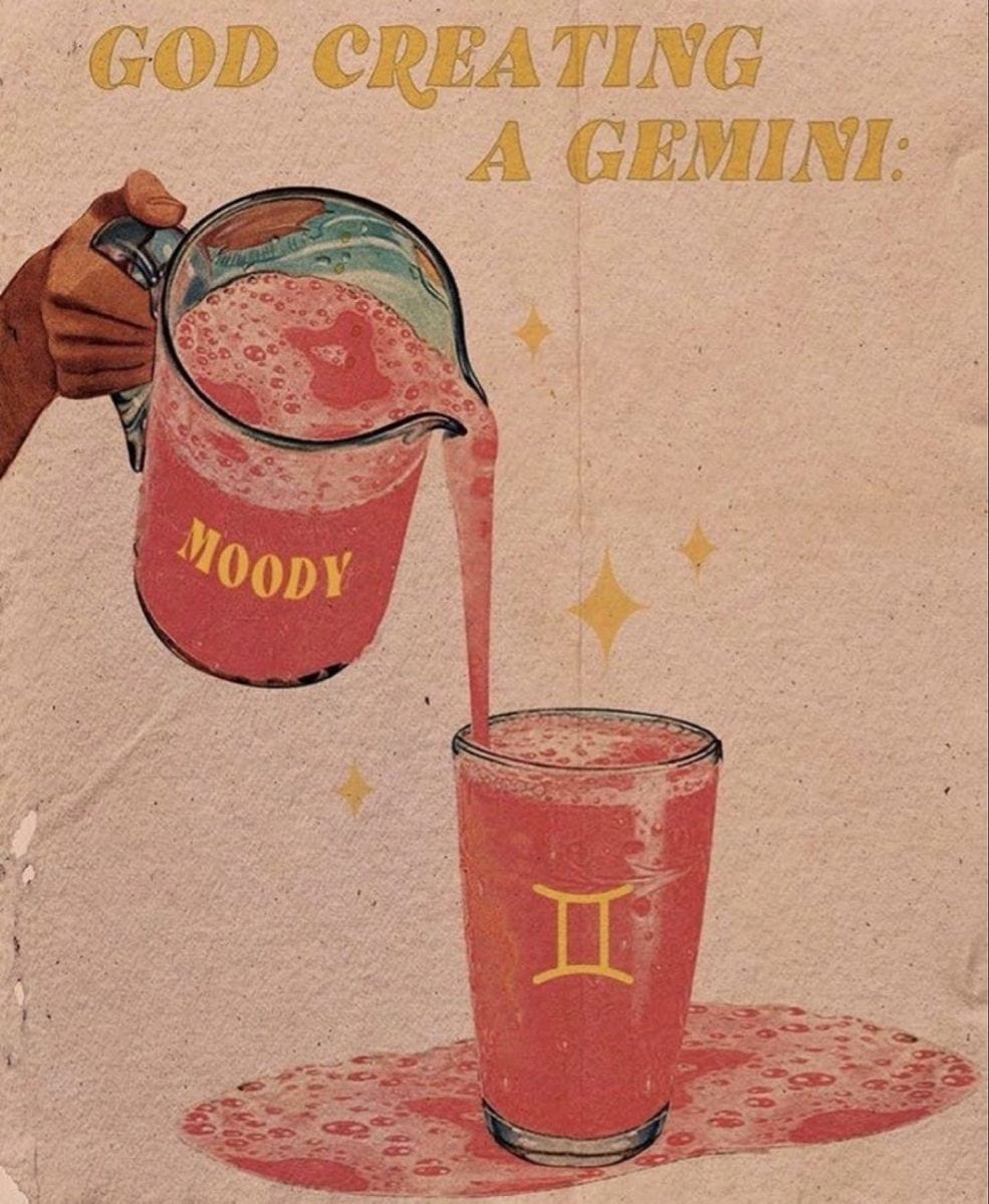 God Creating A Gemini Zodiac Poster, Canvas