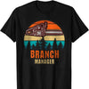 Axes Branch Manager Logger Woodworker Lumberjack T-Shirt