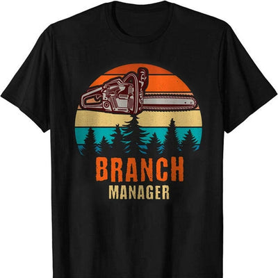 Axes Branch Manager Logger Woodworker Lumberjack T-Shirt