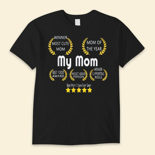 La mejor mamá que he visto Camisetas del feliz día de la madre