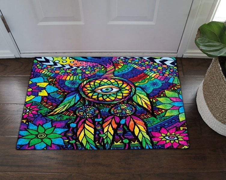 Dreamcatcher Eye Hippie Doormat