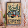 And Into the Forest I Go to Lose My Mind and Find My Soul Camping Forest Poster, Canvas