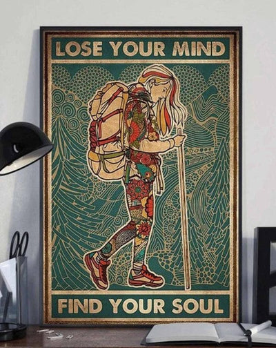 Lose Your Mind Find My Soul Hippie Camping Poster, Canvas