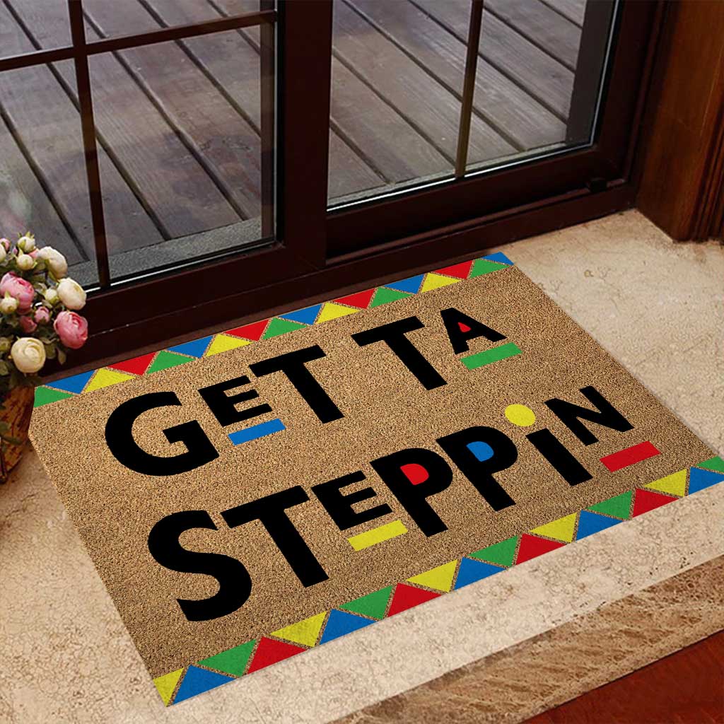 Get Ta Steppin - African American Doormat