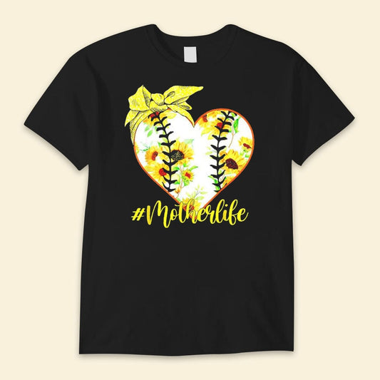Camisetas del día de la madre con texto "Madre vida"