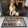 All Guests Must Be Approved By Our Beagle Doormat