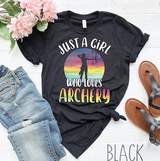 Just A Girl Who Loves Archery Shirt For Women