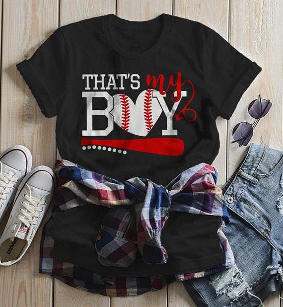 That's My Boy Shirts Baseball Mom Shirt