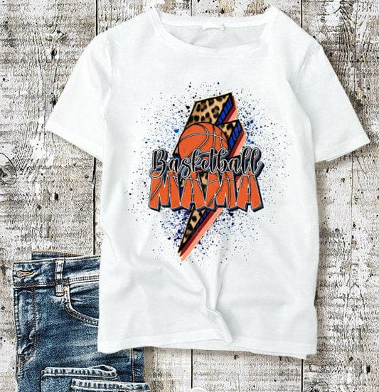 Camiseta de baloncesto para mamá con estampado de leopardo y guepardo