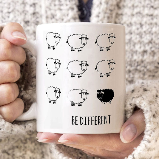 Tazas de ovejas Be Different