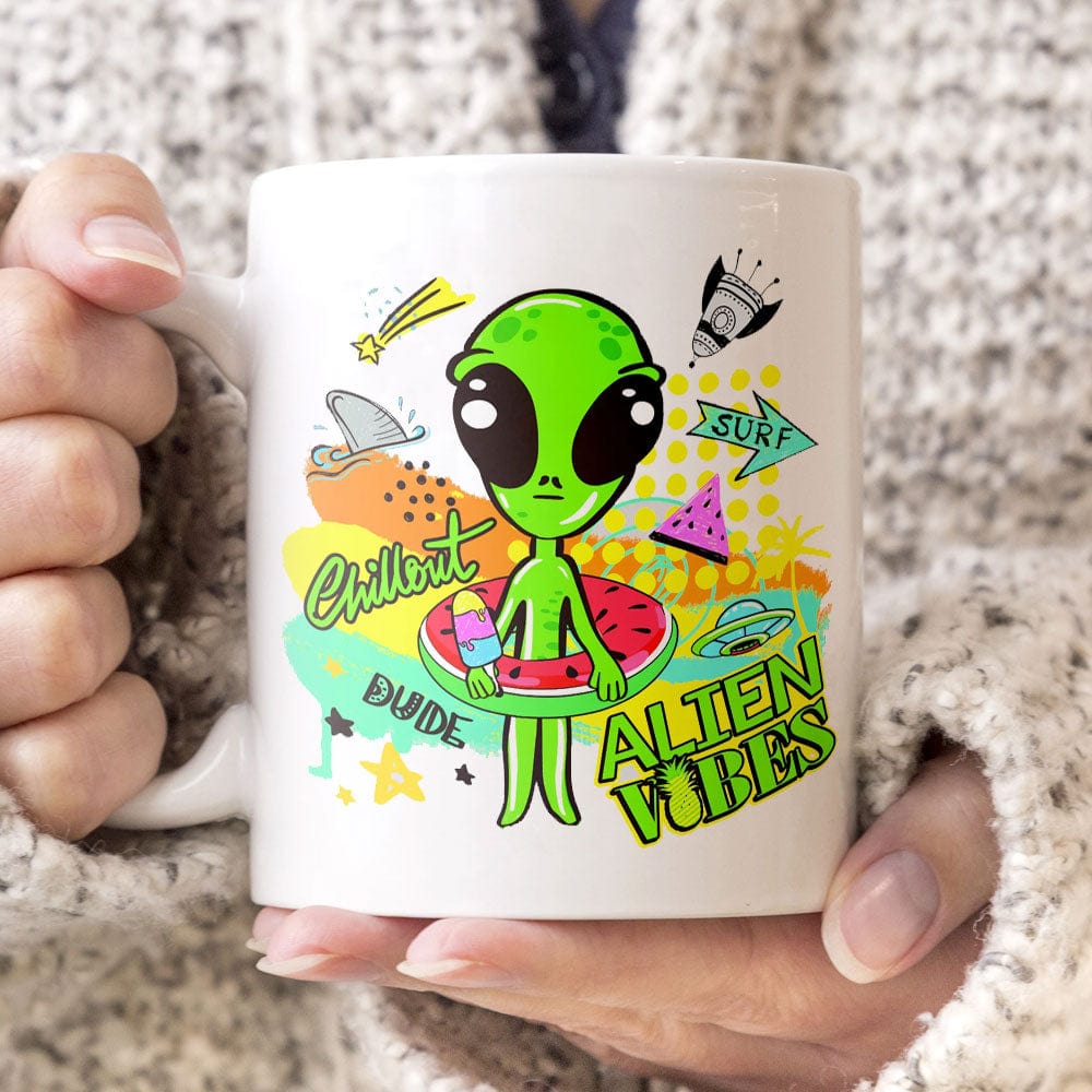 Cute Alien Alien Mugs, Cup