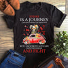 Stroke Is A Journey I Never Planned Or Asked For Stroke Awareness Shirt