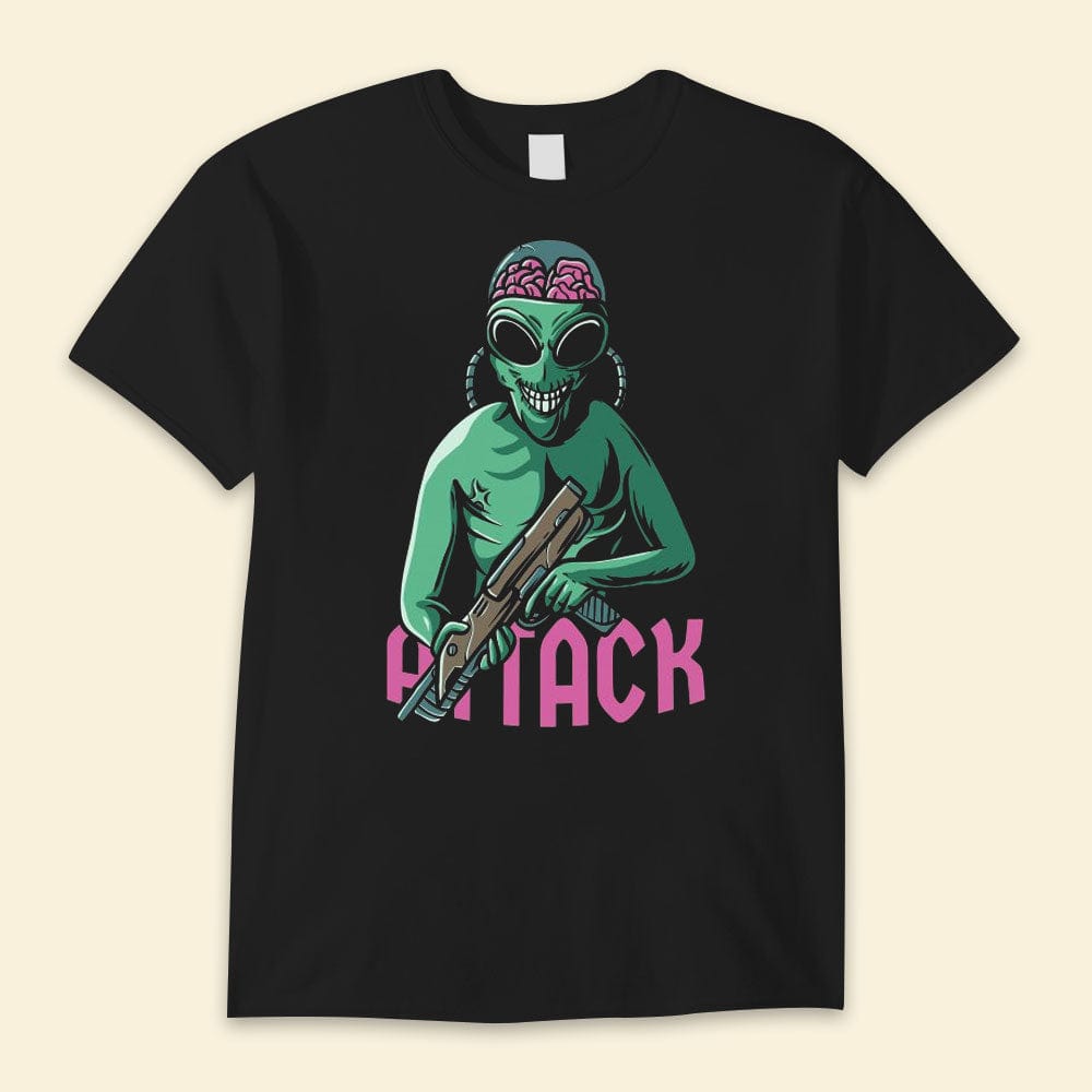 Camisetas geniales de ataque alienígena