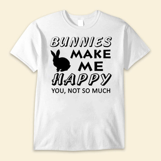 Camisetas Los conejitos me hacen feliz