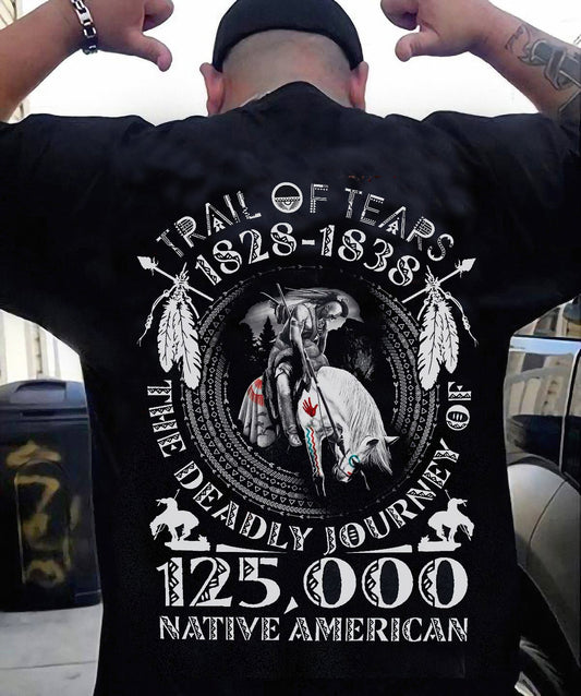 Sendero de lágrimas 1828-1838 El viaje mortal Camiseta de los nativos americanos