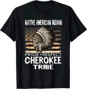 Camisa de orgullo y respeto por los indios de la tribu Cherokee de los nativos americanos