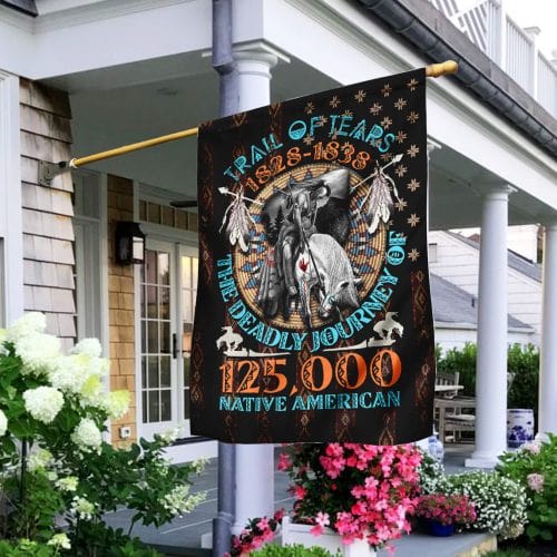 Trail Of Tears Native American House & Garden Flag