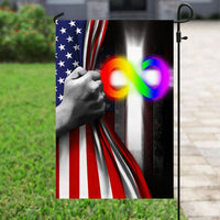 Autism Pride Flag, Rainbow Infinity Cross, Autism American Awareness Flag, House & Garden Flag