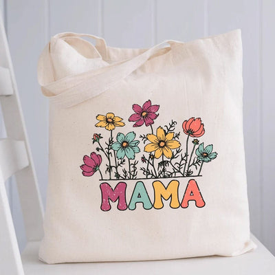 Mama Flower Mother's Day Tote Bag