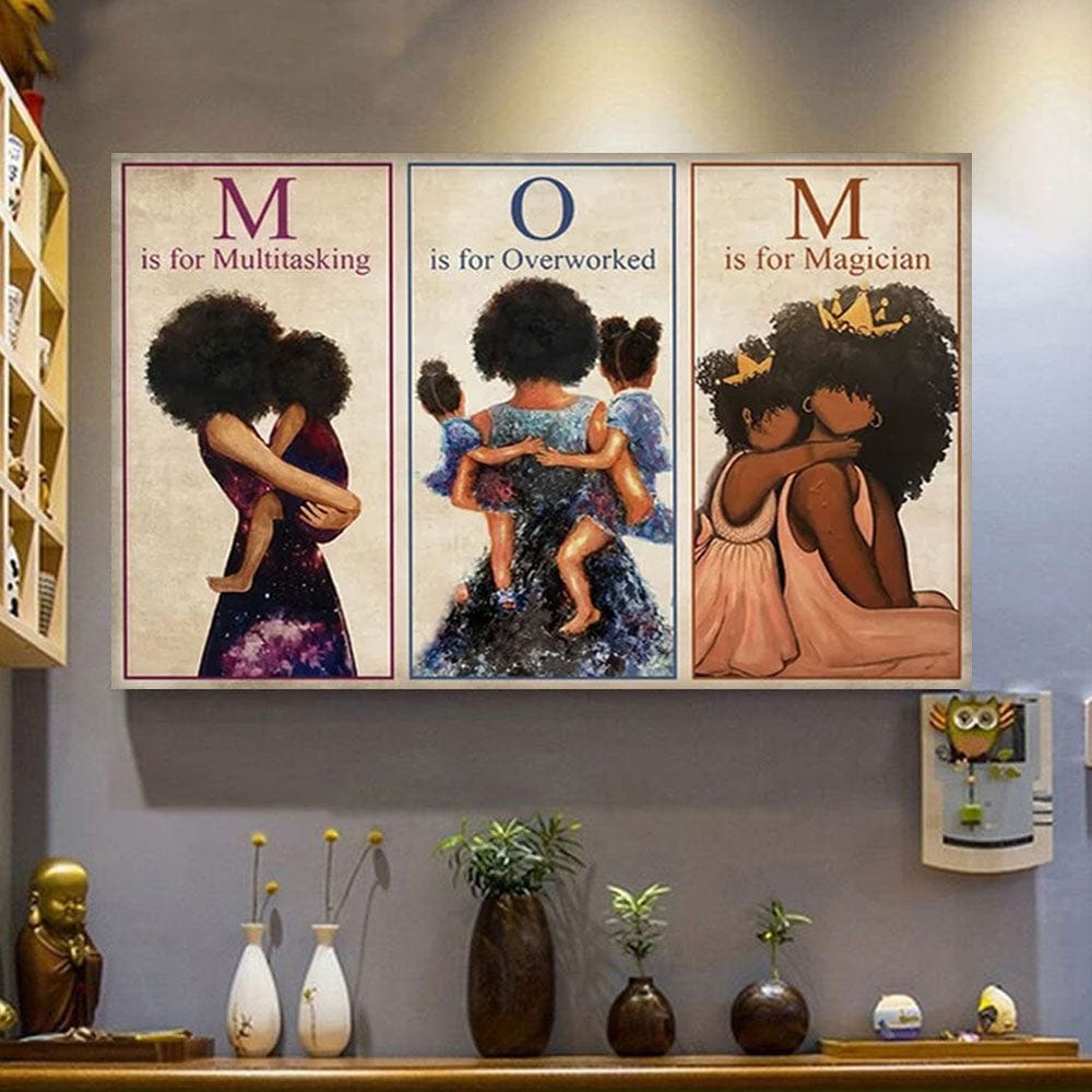 MOM M Is For Multitasking O Is For Overworked M Is For Magician Poster, Canvas