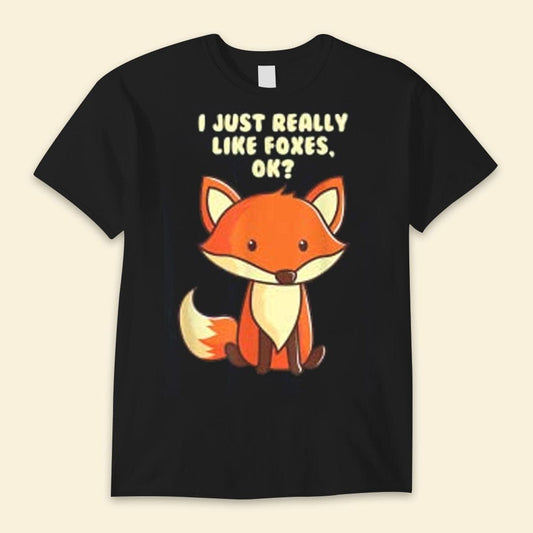 Me gustan mucho los zorros Camisetas de zorros